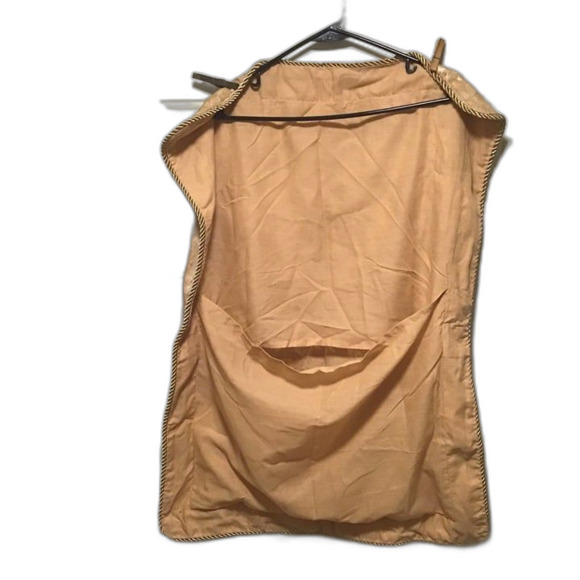 Golden Pillow Sham With Floral Decorations And Golden Cord Edging Read - Picture 3 of 3